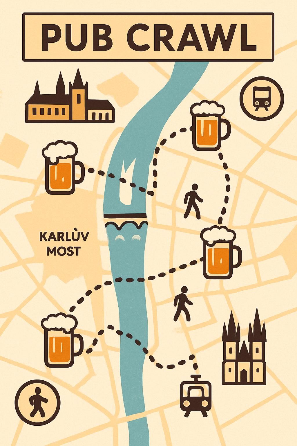 découvrez le pub crawl à prague, une expérience unique pour explorer la vie nocturne animée de la ville, idéale pour les voyageurs en quête de convivialité et de nouvelles rencontres.
