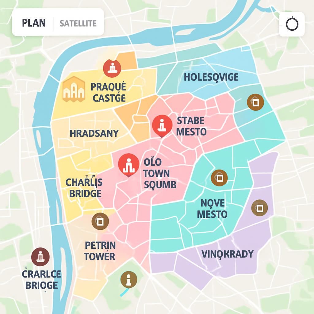 découvrez la carte touristique interactive de prague pour explorer ses monuments emblématiques et ses quartiers charmants. planifiez facilement votre visite grâce à un guide visuel et intuitif.