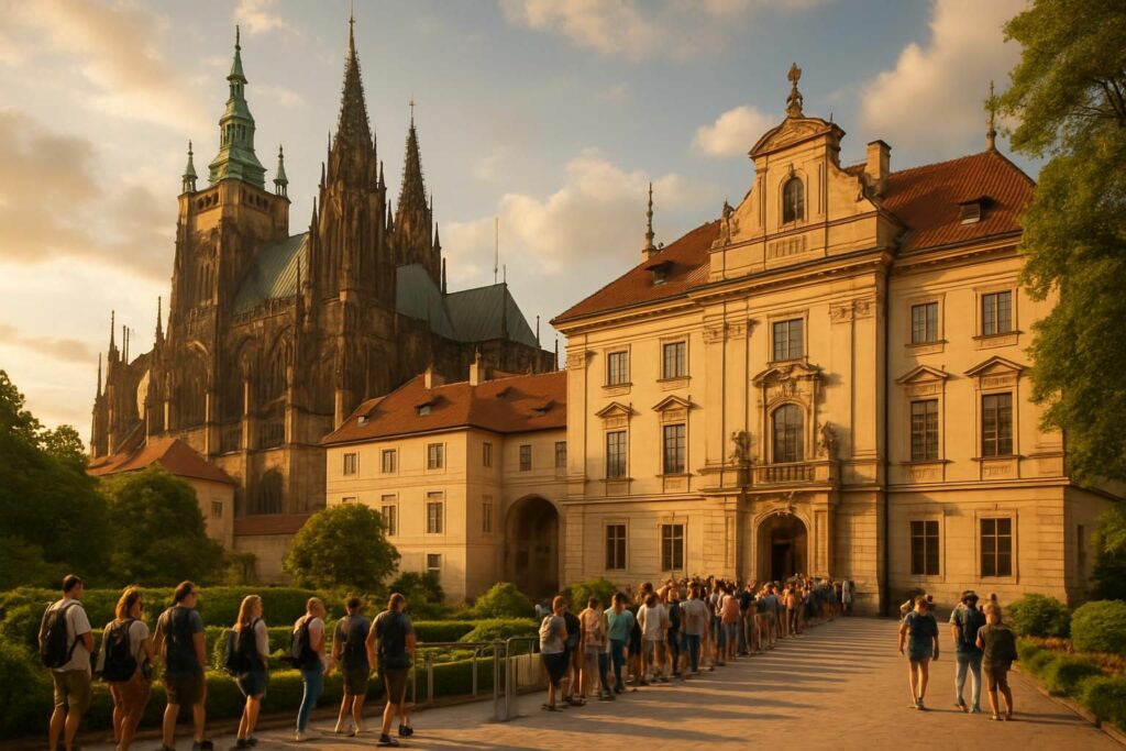 découvrez le château de prague : réservez vos billets, consultez les horaires d'ouverture et profitez de nos astuces pour une visite inoubliable.