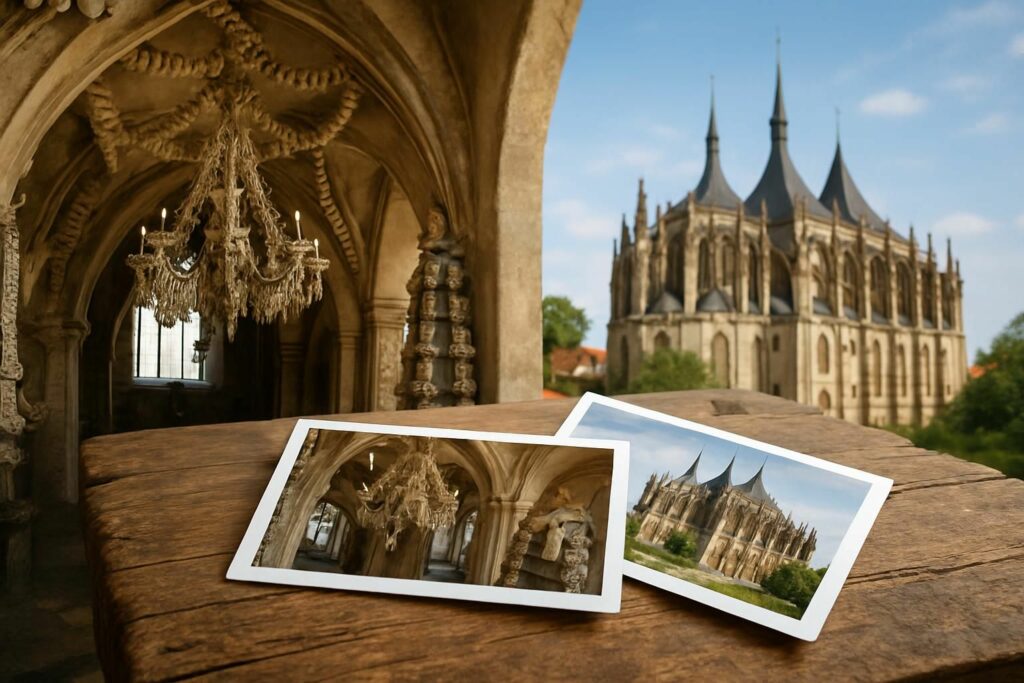 découvrez une excursion guidée depuis prague à kutná hora, incluant la visite de l'ossuaire exceptionnel, de la cathédrale historique et profitez de billets coupe-file pour une expérience sans attente.