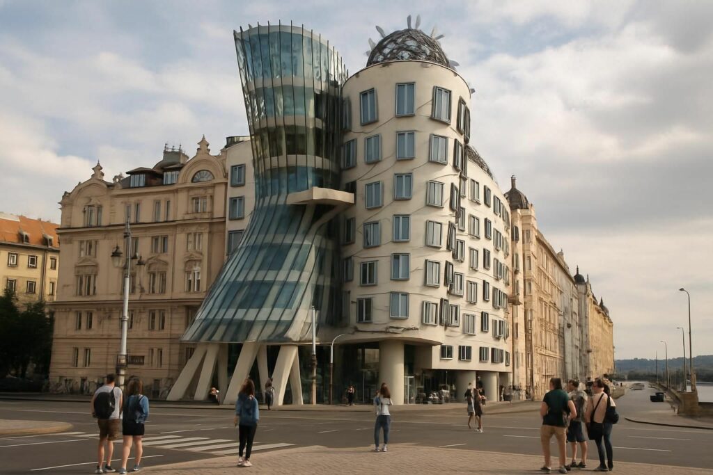 découvrez la maison dansante à prague, un chef-d'œuvre architectural emblématique. explorez son design unique et apprenez tout sur son histoire fascinante lors de votre visite.