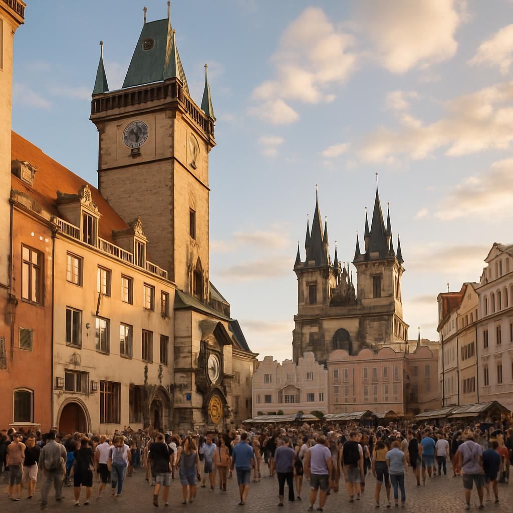 découvrez la place de la vieille ville à prague, son horloge astronomique emblématique et les sites incontournables à ne pas manquer lors de votre visite.