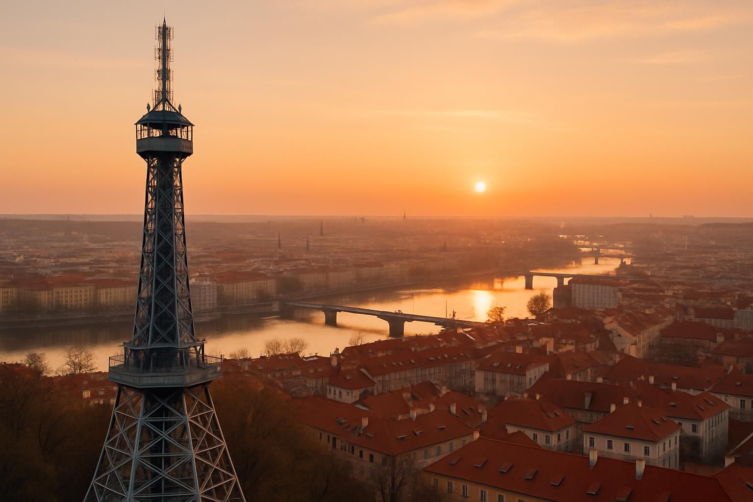 découvrez la tour eiffel de prague au petřín, profitez de billets accessibles et d'un panorama exceptionnel sur la ville de prague.