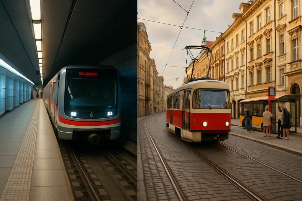 découvrez tout sur le transport en commun à prague : métros, trams et bus. guide complet pour se déplacer facilement et efficacement dans la capitale tchèque.
