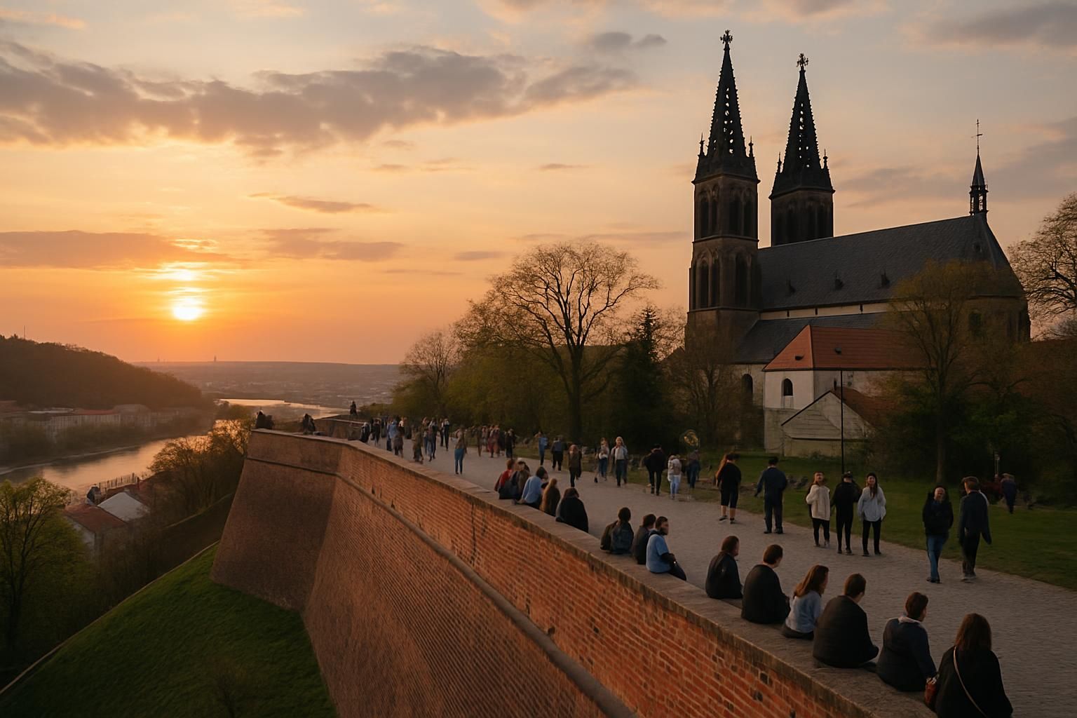 découvrez vyšehrad à prague, une citadelle historique méconnue offrant des jardins panoramiques splendides et une vue imprenable sur la ville.