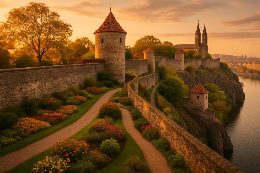 découvrez vyšehrad à prague, une citadelle historique méconnue offrant des jardins panoramiques magnifiques et une vue imprenable sur la ville.